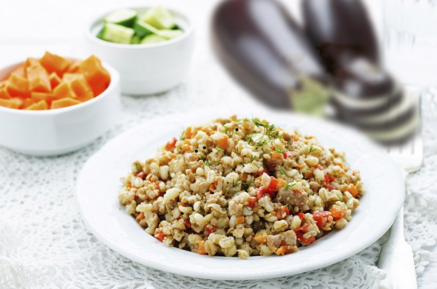 Перловая каша с овощами