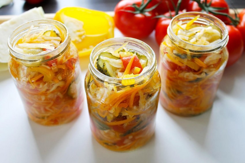Овощной салат на зиму Кубанский