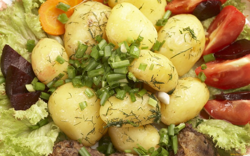 Картошка с овощами