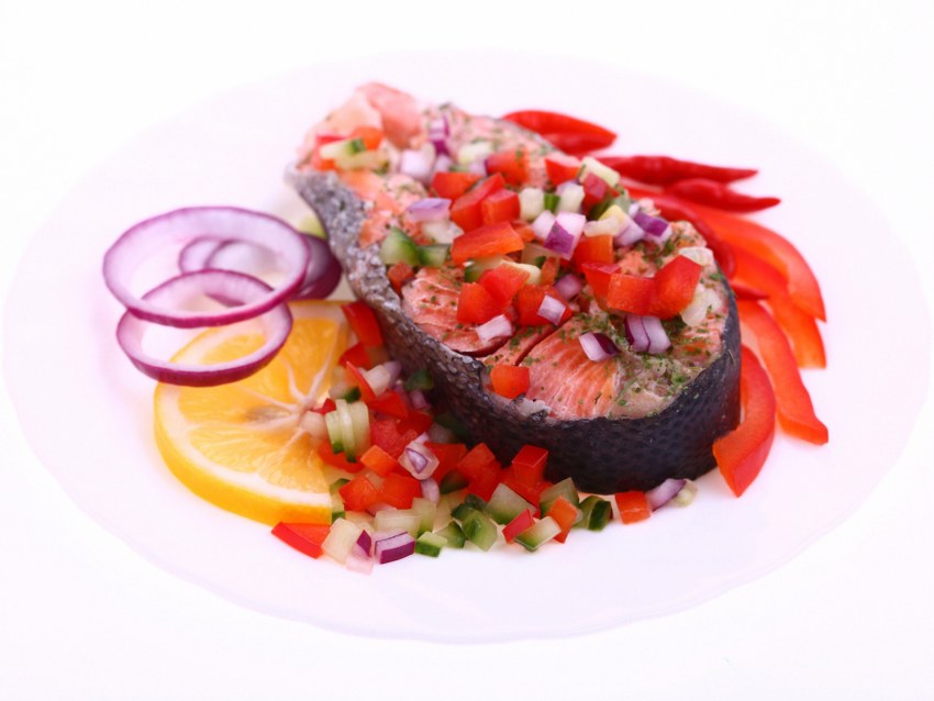 Рыба с овощами