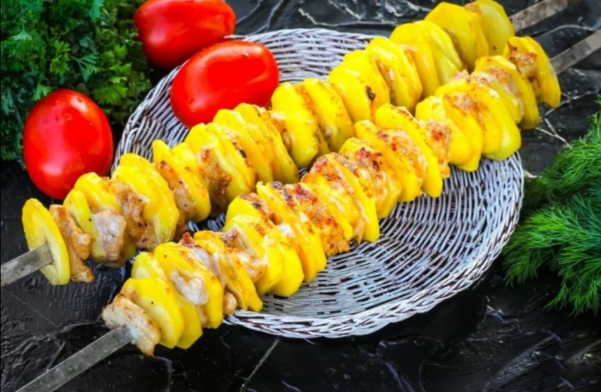 Шашлык из овощей