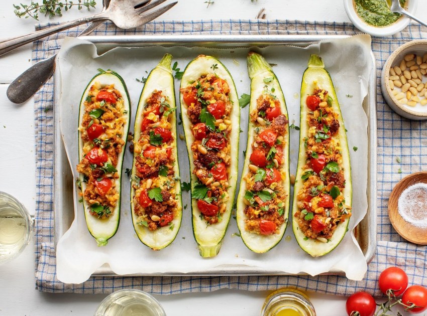 Кабачки цуккини фаршированные