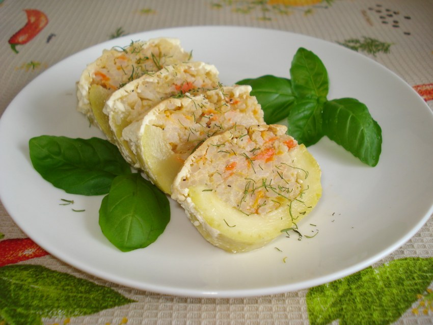 Кабачки цуккини фаршированные