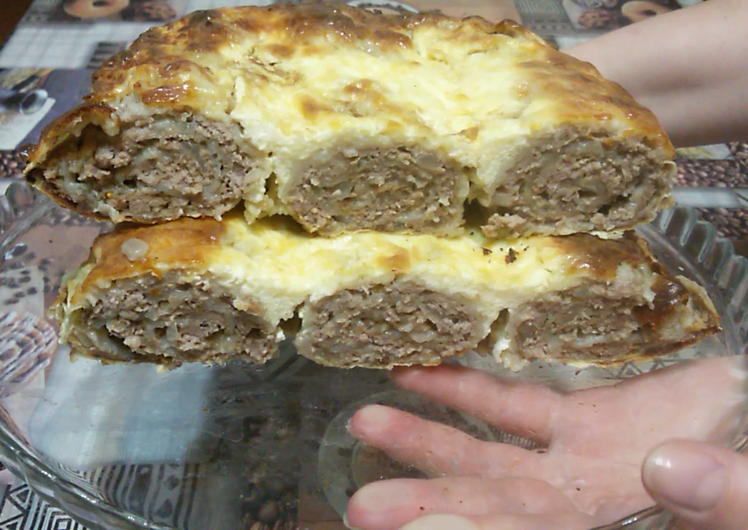 Пирог из лаваша с фаршем в духовке рецепт с фото