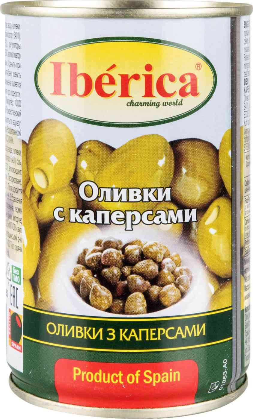 Оливки с каперсом Иберика 300г ж/б