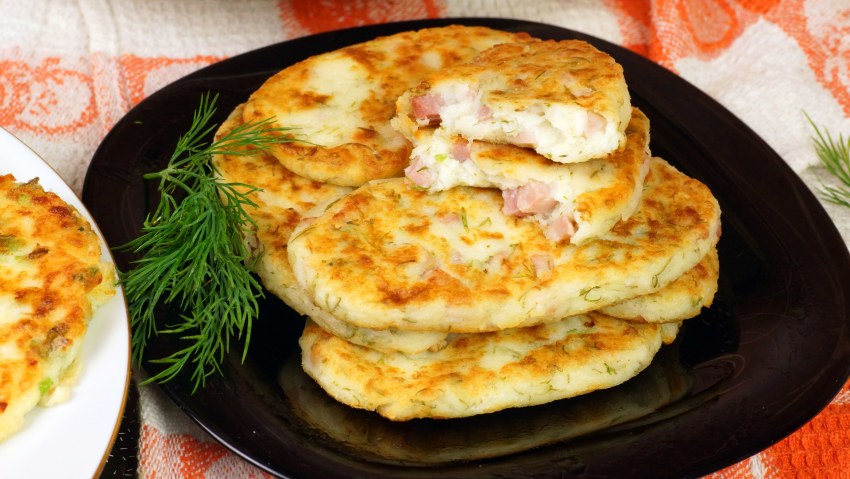 Лепёшки на кефире