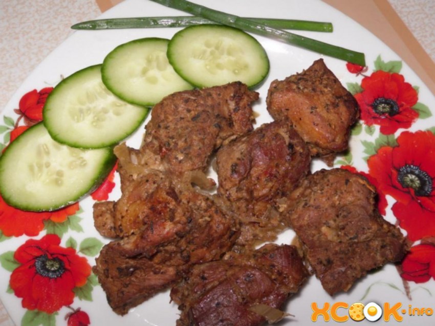 Мясо с овощами в рукаве в духовке