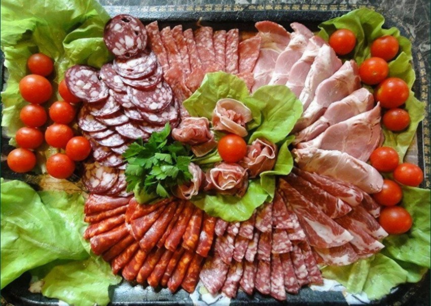 Мясное ассорти нарезка