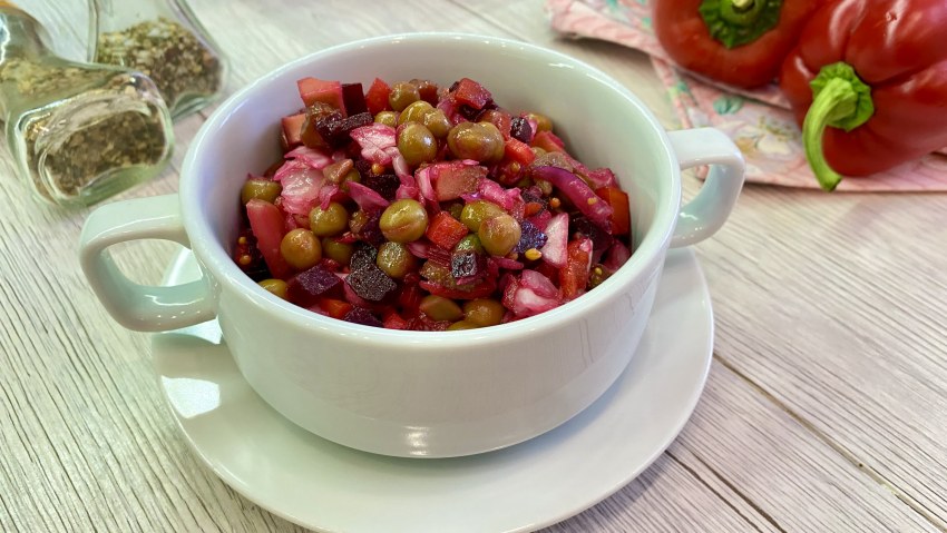 Винегрет с грибами