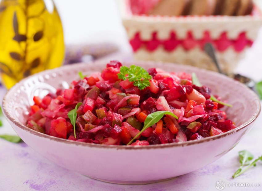 Летний винегрет фасолью