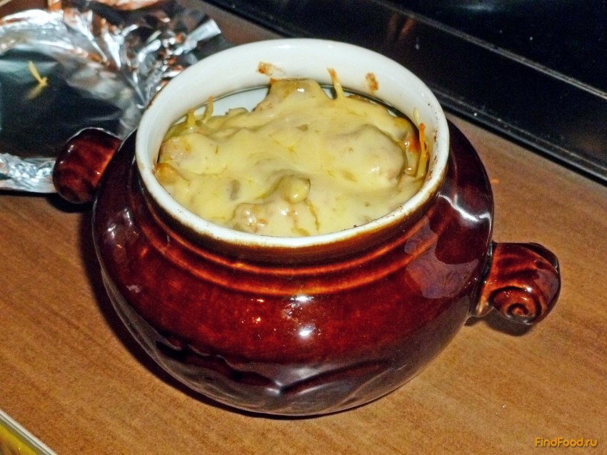 Перловка с курицей в горшочке в духовке
