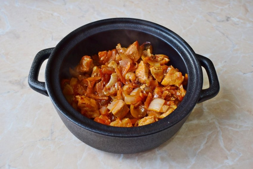 Гречка с мясом по купечески