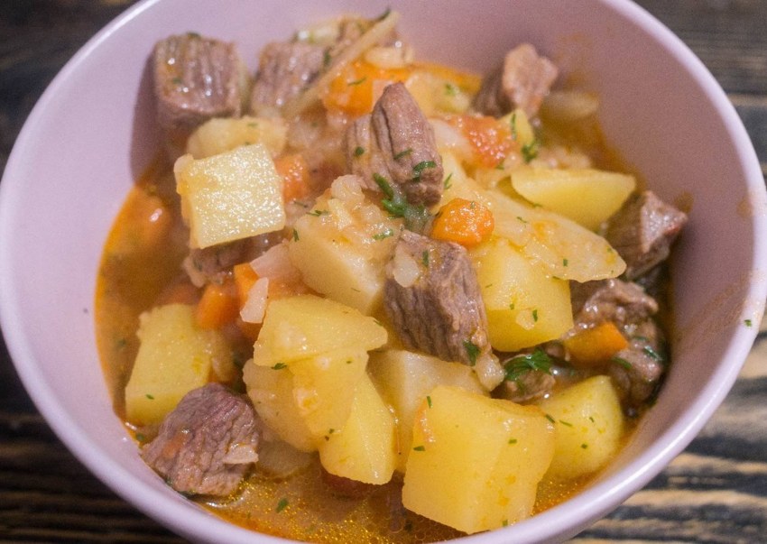 Рагу с говядиной и овощами