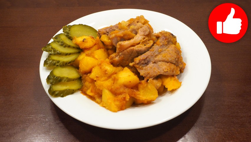 Жаркое с мясом и картошкой