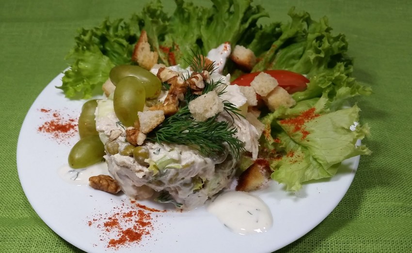 Салат морской с креветками