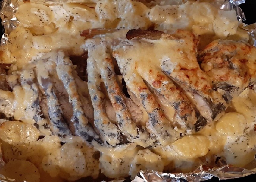 Вкусный Карп в духовке кусочками