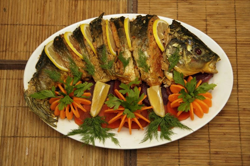 Шашлык из карася