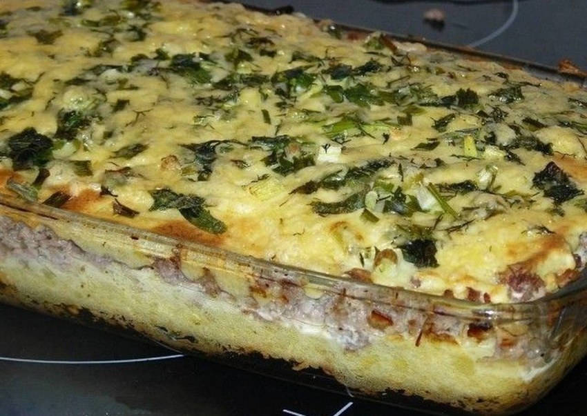Запеканка из кабачков с курицей и помидорами