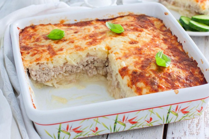Запеканка с рыбой и картошкой