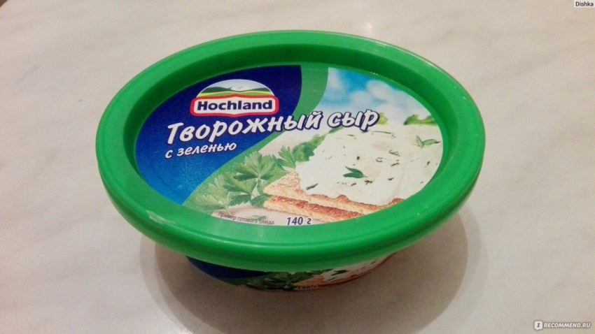 Творожный сыр с зеленью