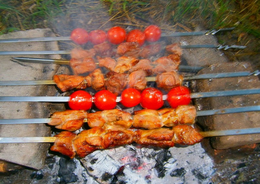 Жареный шашлык
