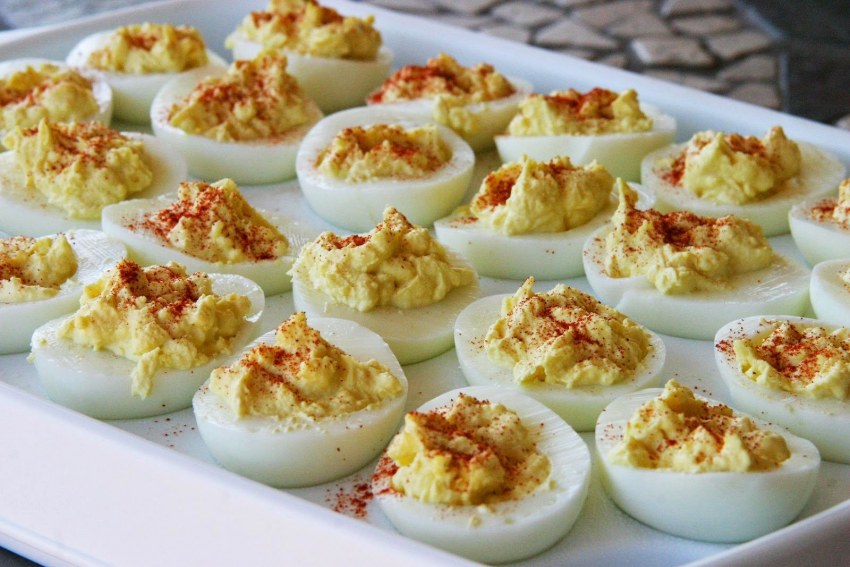 Закуски из яиц