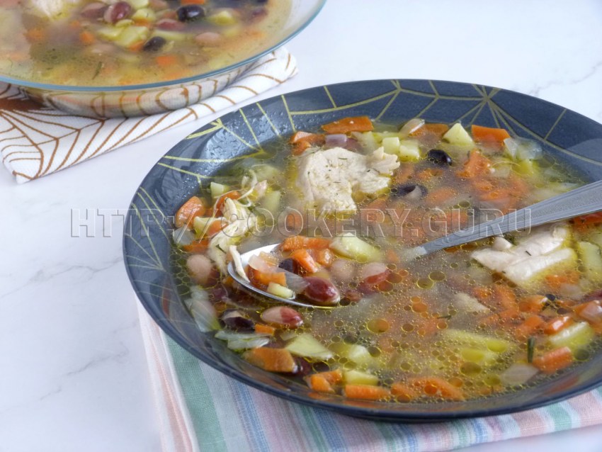 Минестроне с беконом