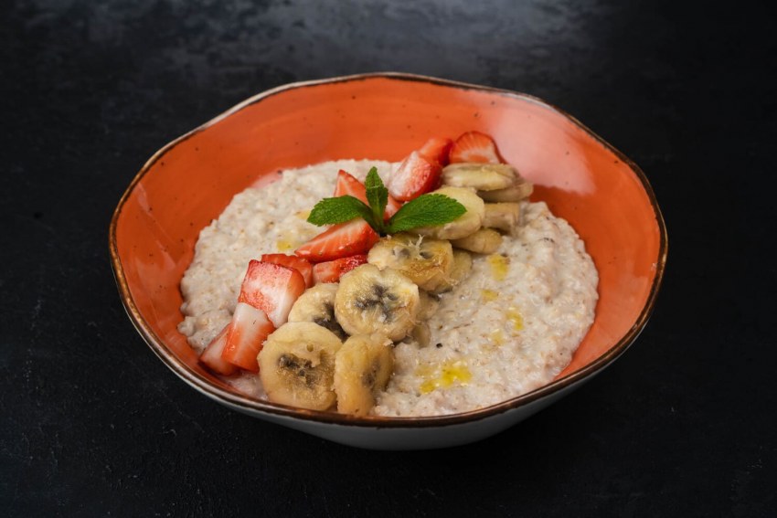 Рисовая каша с яблоками