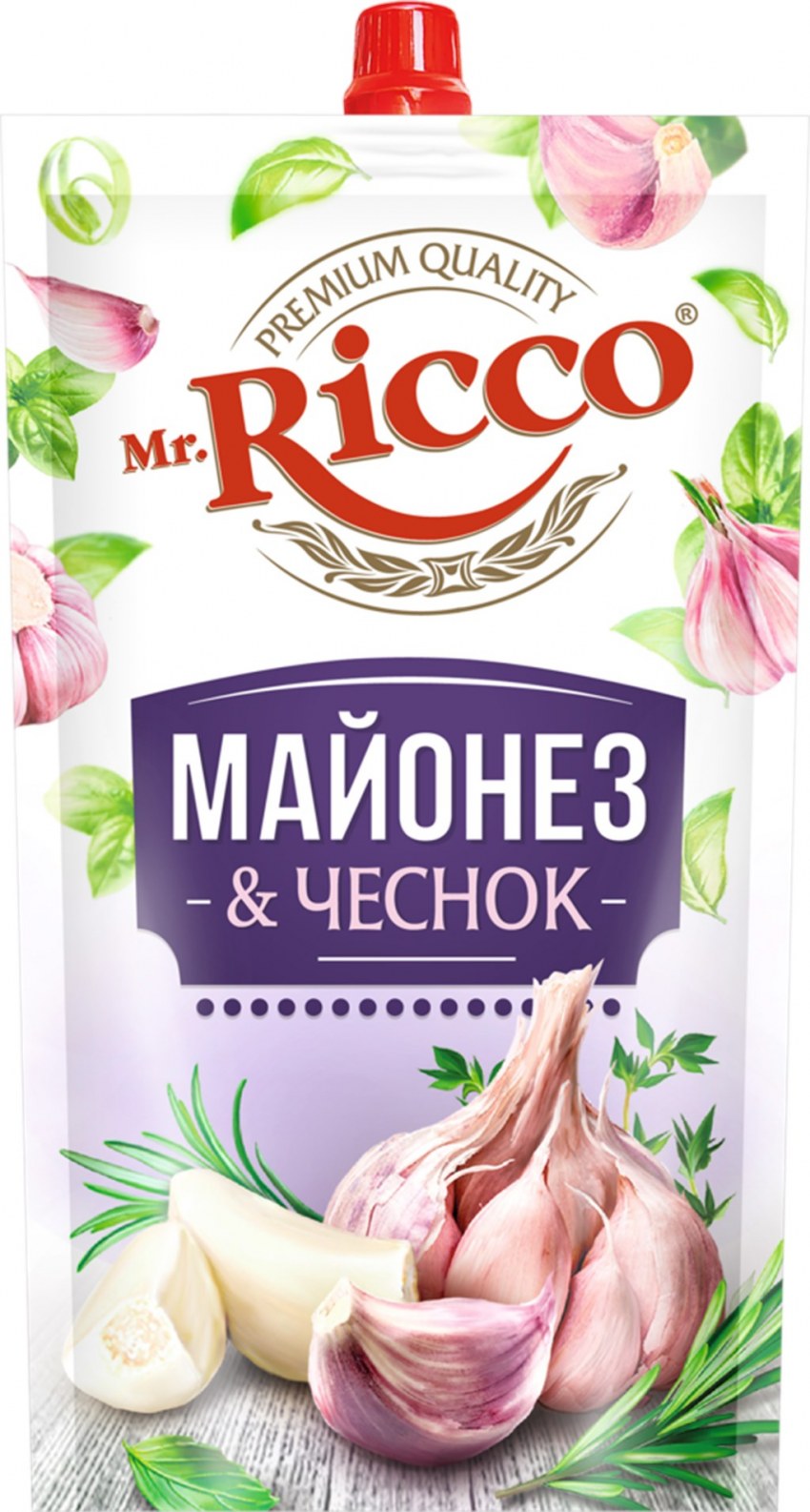 Майонез Mr Ricco чесночный 375 г