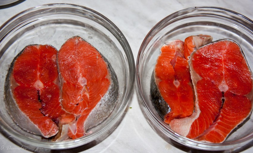 Речная рыба с темным мясом