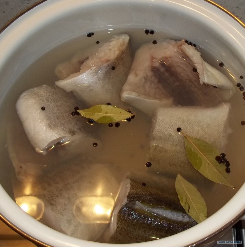 Варка рыбы порционными кусками