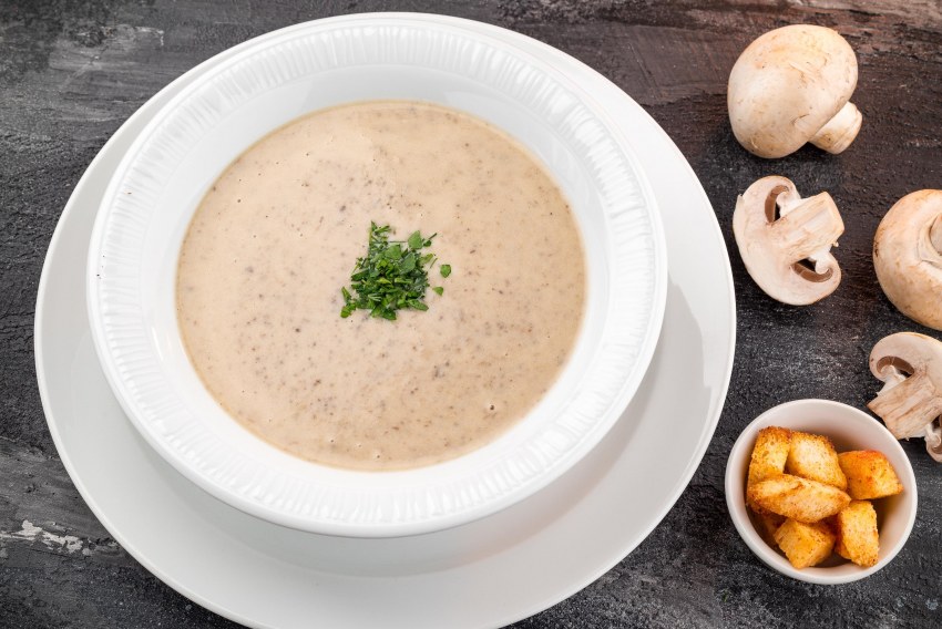 Пюре с грибочками