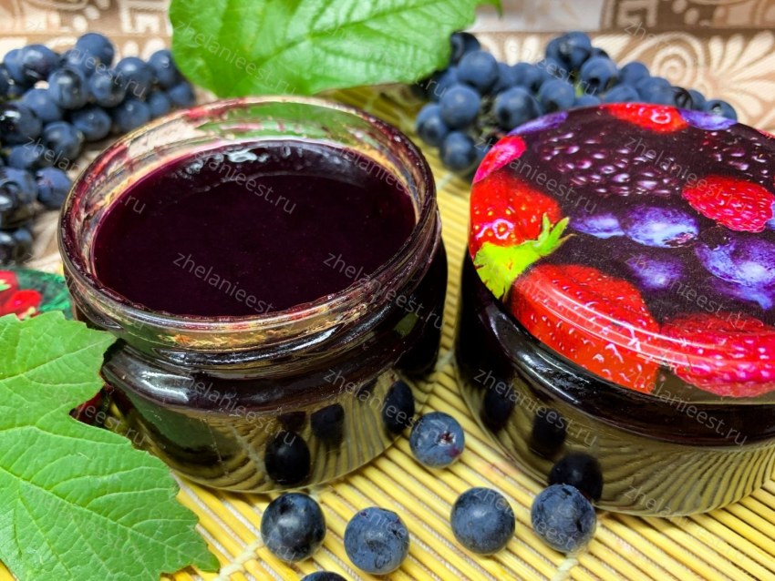 Желе из винограда с желатином