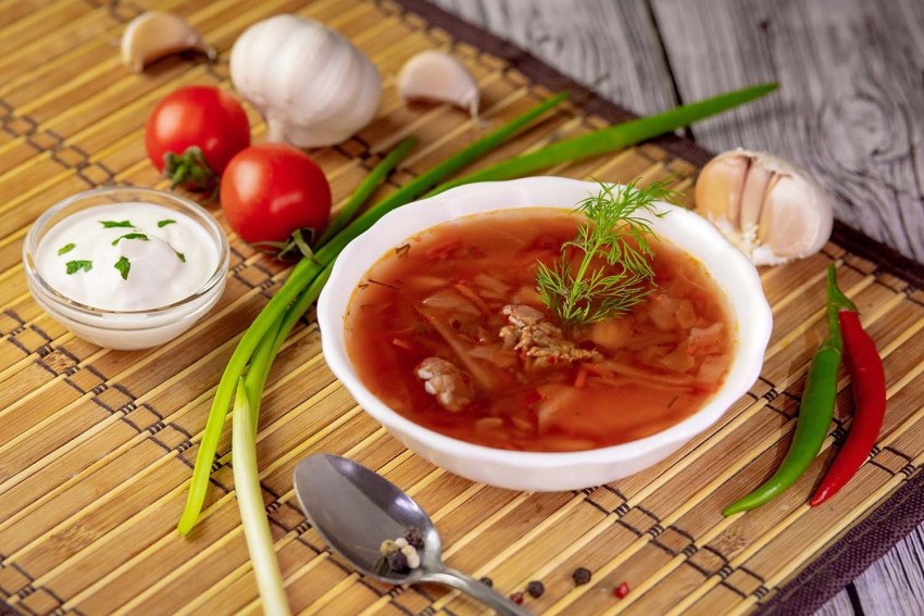 Суп фасолевый с мясом