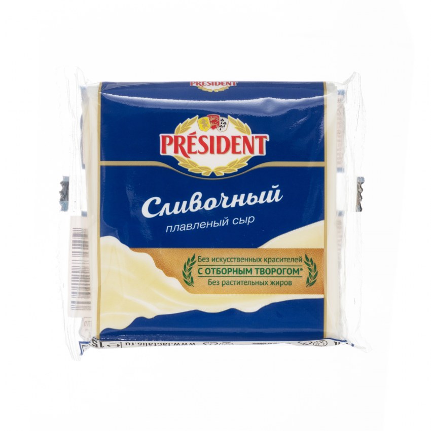 Сыр President 140г 45% плавленый сливочный