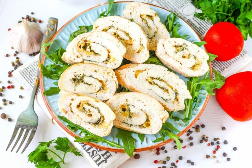Куриные рулетики с сыром