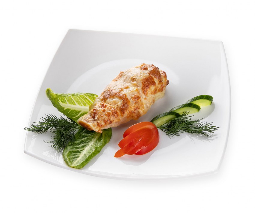 Запеченная куриная грудка вид сверху