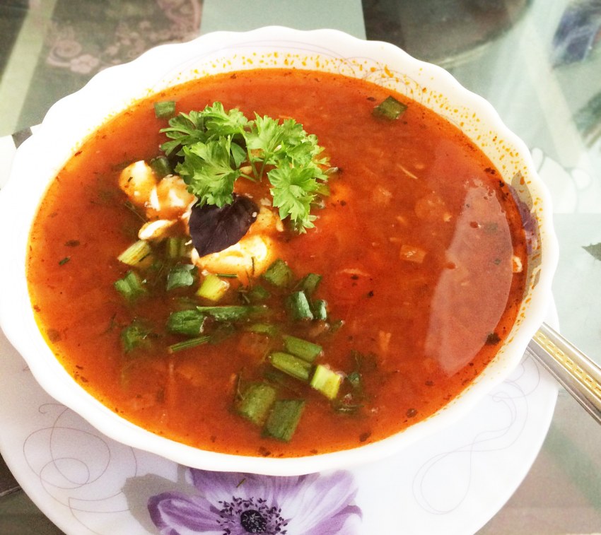 Борщ с квашеной капустой
