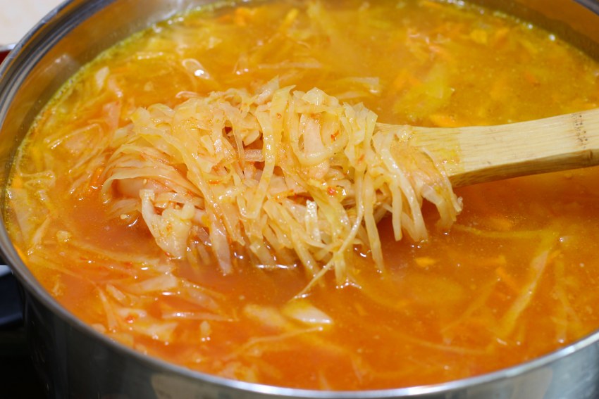 Борщ из квашеной капусты