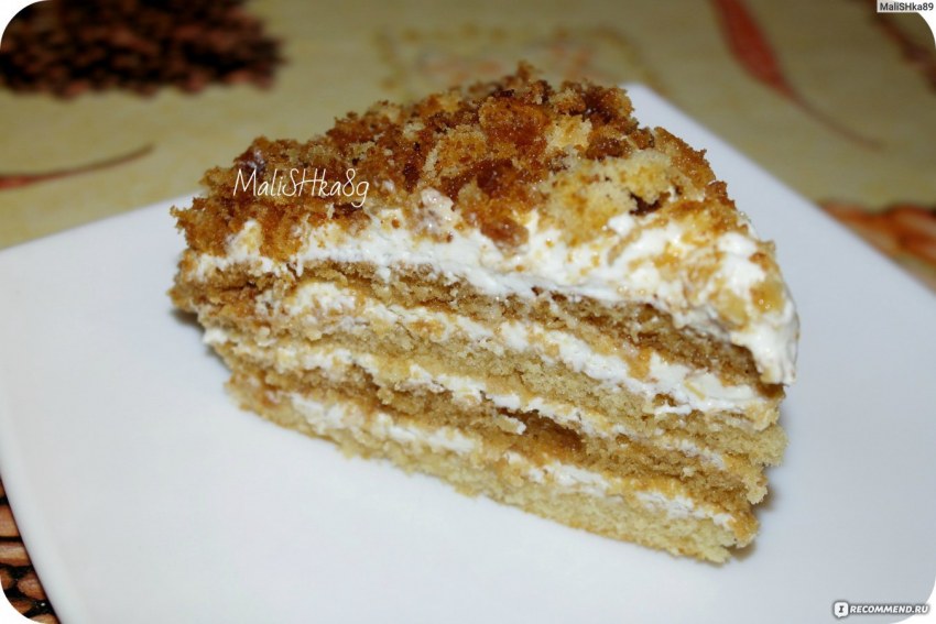 Торт с маком и грецкими орехами