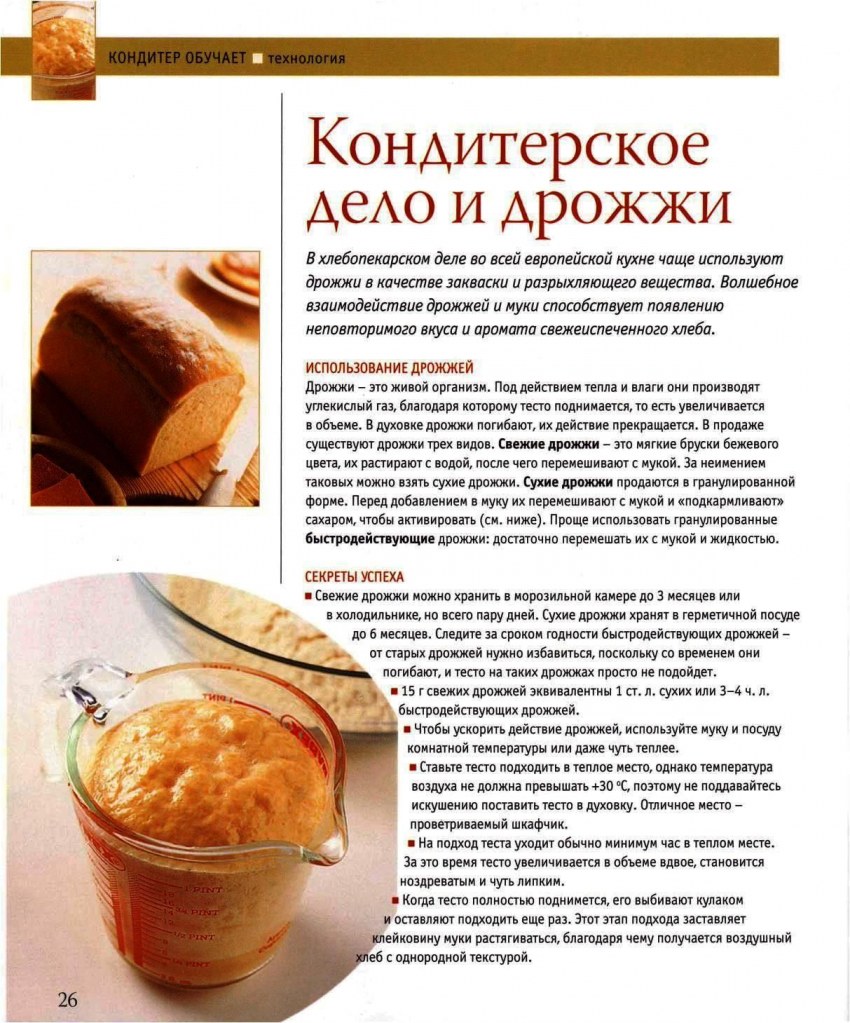 Пропорции муки и дрожжей