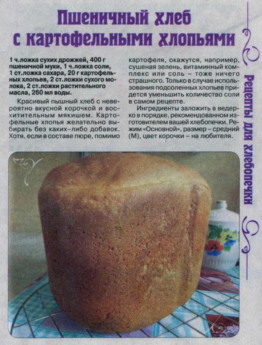 Рецепт хлеба картинки