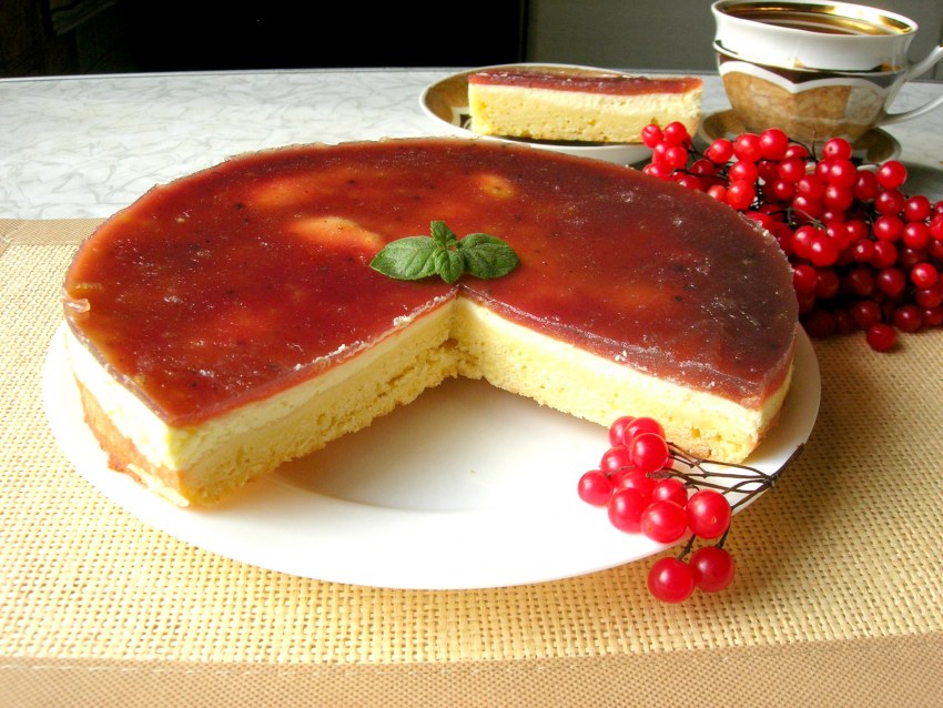 Удмуртский пирог с калиной