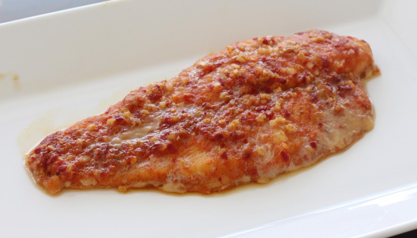 Пангасиус с овощами в духовке