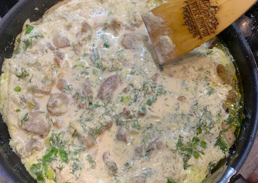 Куриное филе в сливочном соусе