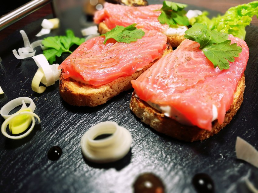Bruschetta with Salmon
