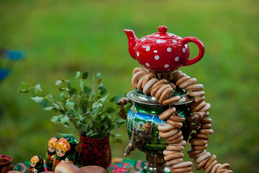Чаепитие с самоваром