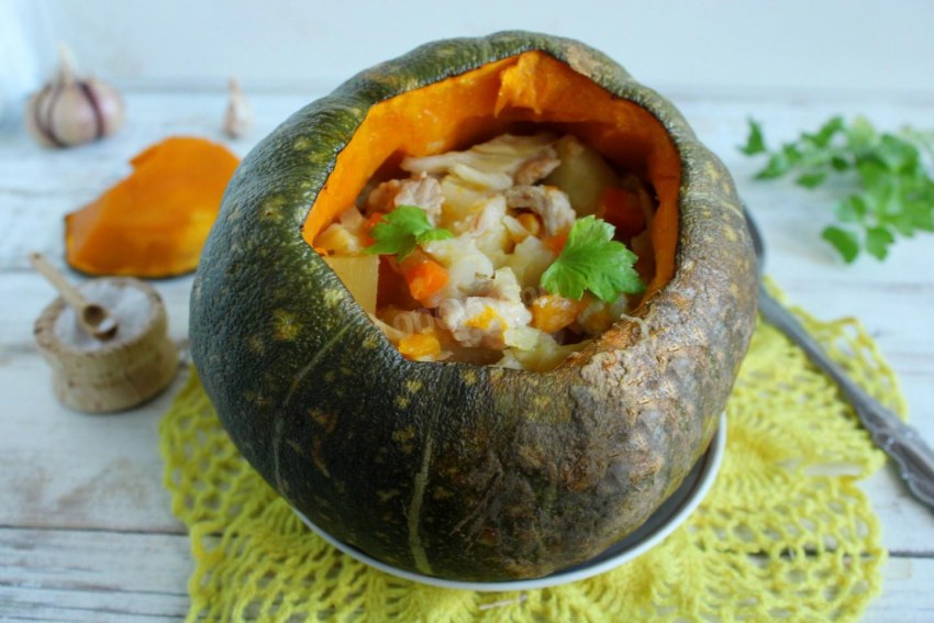 Горшок для запекания тыква