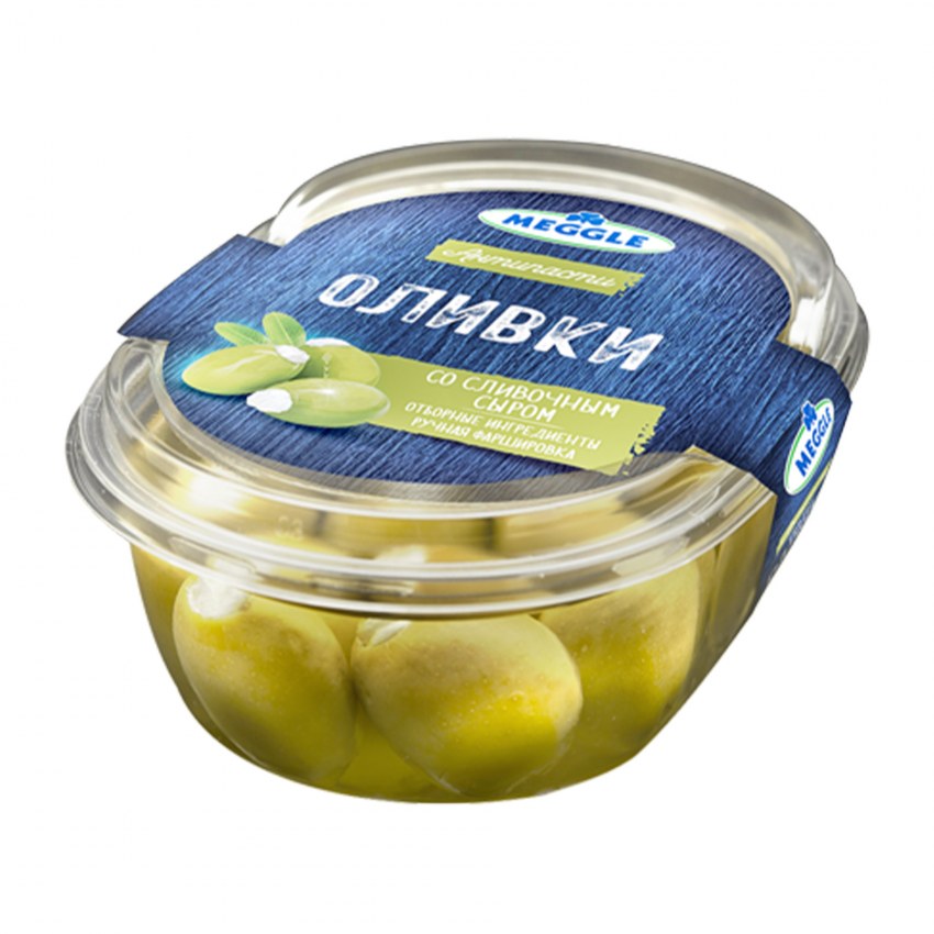 Оливки сливочным сыром Meggle