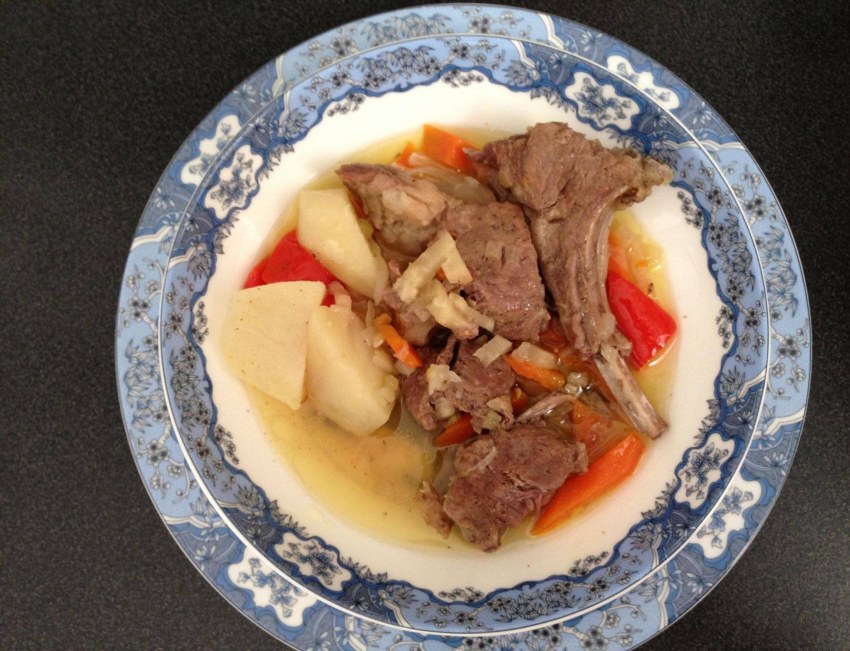 Баранина тушеная